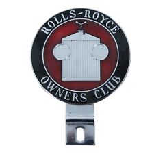 Mid Century Rolls Royce Owners Club Enamel Car Badge Auto Emblem 5.5