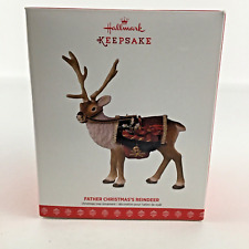 Hallmark Keepsake Father Christmas's Reindeer Ornament Limited Edition New 2017 picture