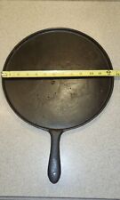 Primitive Hand Forged 1800's CAST IRON GRIDDLE SKILLET HEAT RING 12.5