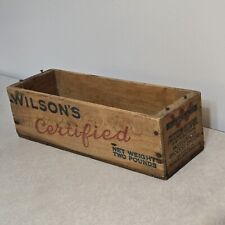 Vintage Wilson's Certified Cheese BOX Wooden Two Pounds Chicago ILL picture