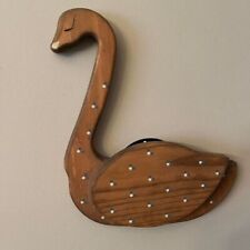 Wooden Wall Swan Pocket Vintage picture