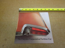 1963 1964 Chrysler Turbine car sales brochure 12 pg ORIGINAL picture