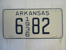 1936 Arkansas LOW #  License Plate Tag picture
