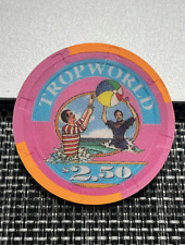 SHARP $2.50 TROPWORLD CASINO POKER CHIP ATLANTIC CITY GAMBLING TOKEN picture