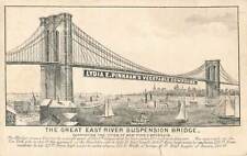 1880s-90s East River Brooklyn Bridge  Pinkhams Vegetable Compound Quack P296 picture