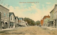Postcard ANTIQUE 1920 Elm Street, FRANKLINVILLE, New York DELPHI Theatre Shops picture