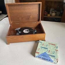 Vtg Thorens Disc Music Box Switzerland Plays Rare Swiss with 10 disks picture