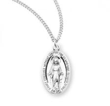 Best Sterling Silver Sterling Silver Miraculous Medal Size 0.9in  x 0.5in picture