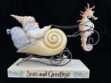 Jim Shore 2017 Santa in Shell Sleigh with SeaHorse River's End Figurine 4058852 picture