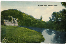 1912 Postcard: River Scene at West Houlton, Maine  picture