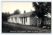 c1930's Pleasant View Cabins North Windham Connecticut CT RPPC Photo Postcard picture