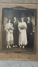 Vintage 1920's photograph of 2 couples Ernie & Estelle Hess, Agnes & Summers picture