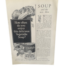 Vintage 1927 Campbell’s Soup Vegetable Ad Advertisement picture