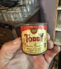 Vintage Small Sample Size Toddy Chocolate Malt Advertising Tin Rochester NY Nice picture