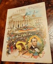 RARE*INAUGURATION of PRES. ABRAHAM LINCOLN*COPYRIGHTED*1893*MCLAUGHLIN'S COFFEE* picture