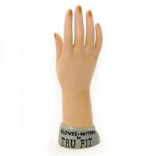 Vintage c. 1950’s Tru Fit Gloves & Mittens Ceramic Mannequin Display Hand picture
