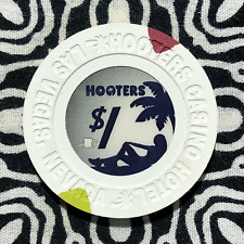 (1) Hooters Hotel $1 Las Vegas, Nevada Poker Gaming Casino Chip EX30 picture