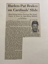 Cliff Chambers St. Louis Cardinals Slide 1951 Sporting News Baseball 4X7 Panel picture