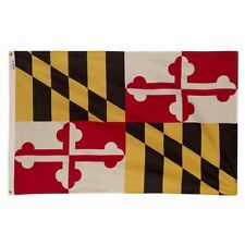 MARYLAND OFFICIAL STATE FLAG 4x6 ft Heavy 2 Ply Spun Polyester Made in USA picture