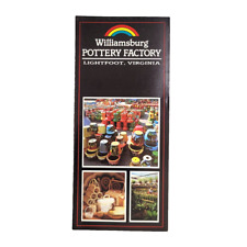 c.1988 Williamsburg Pottery Factory Brochure Ad Lightfoot VA Rainbow Campground picture