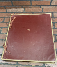 Vintage Leather Captain Sailor Scrapbook Album Journal 1940s 1950s plus picture