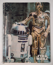 Star Wars Vintage Spiral Notebook/R2-D2 & C-3PO/1977/Mead/10 1/2 x 8
