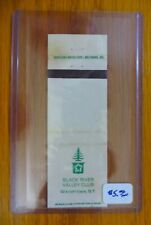 Watertown, New York ...  BLACK RIVER VALLEY CLUB Matchbook Cover picture