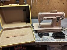 VINTAGE SINGER SEWING MACHINE 301A W/hard Case picture