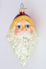 CHRISTOPHER RADKO TWO'S COMPANY Glass Ornament Christmas Santa Claus Mrs. Misses picture