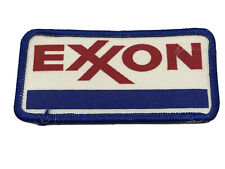 VTG EXXON Uniform Patch Red Whtie Blue 1-3/4