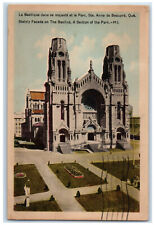 1948 Stately Facade on the Basilica Ste Anne De Beaupre Quebec Canada Postcard picture
