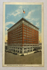 Vintage White Border Postcard, Jefferson Building, Peoria, Illinois picture