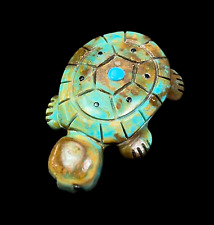 Zuni Fetish Carving Turquoise Turtle by Reynold Quam picture