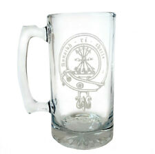 Clan Cameron Scottish Crest 26oz Glass Stein - Free Personalized Engraving picture