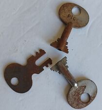 3 vintage antique double bit skeleton keys lot junk drawer picture