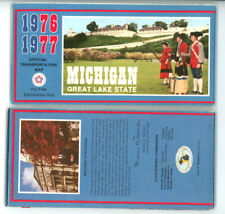 Vintage 1976-77 Michigan Official State Highway Dept. Road Map (Ver. B – 1977) picture