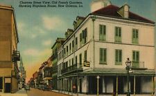New Orleans, Old French Quarter, Napoleon House Chartres Street, Curteich Linen picture