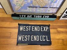 NY NYC SUBWAY SIGN PRIMITIVE UPPER WEST END LUXURY CONDOS WEALTHY LOCAL EXPRESS picture