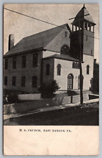 Postcard Methodist Episcopal Church East Bangor PA Pennsylvania c1908 picture