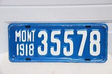 1918 Montana license plate good repaint picture