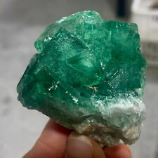152g Rare transparent GREEN cubic fluorite mineral crystal sample/China picture