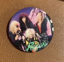 POISON Vtg BAND BUTTON FAN CONCERT SOUVENIR ROCK MUSIC lapel button pin badge picture