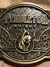 NEW Pendleton 2024 Whisky Whiskey Let ‘er Buck Belt Buckle Montana Silversmiths picture