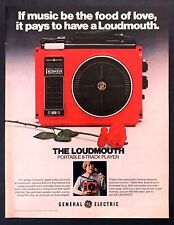 1976 GE The Loudmouth Portable 8-Track Player photo vintage print ad picture