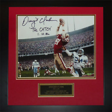 Dwight Clark Autographed San Francisco 49ers (The Catch) Deluxe Framed 11x14 Pho picture