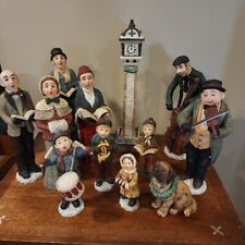 2003 GRANDEUR NOEL Collectible 12 pc Porcelain Choir Christmas Carolers  picture
