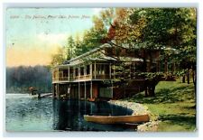 1907 The Pavilion Forest Lake Rowboat Palmer Massachusetts MA Antique Postcard picture