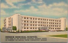 Vintage BERKELEY, California Postcard HERRICK MEMORIAL HOSPITAL Street View picture