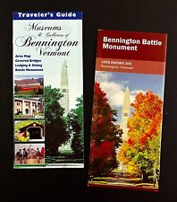 2000s Bennington Vermont Vintage Travel Brochure Lot Battle Monument Galleries picture
