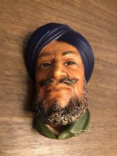 Vintage 1966 Bossons Chalkware Sikh Man picture